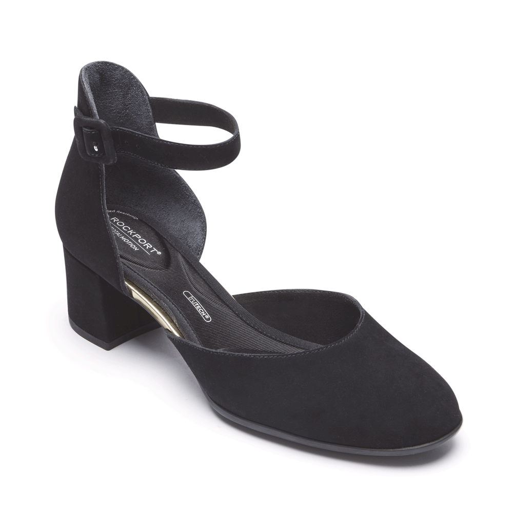 Pumps Rockport Mujer Mexico - Total Motion Novalee Retro Negros - FMPLH2730